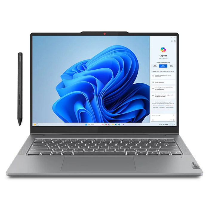 لپ تاپ 14 اینچی لنوو مدل IdeaPad 5 2-in-1 14IRH9-i5 13420H-16GB LPDDR5-512GB SSD-IPS-Touch-Fingerprint به همراه قلم