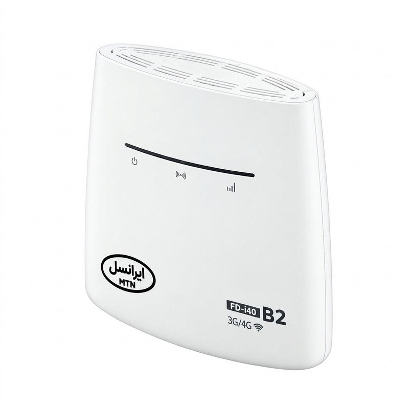 مودم رومیزی 3G/4G سیم‌کارتی ایرانسل مدل FD-i40 B2، مجهز به Wi-Fi، دارای 3 پورت LAN، سرعت تا 150Mbps و پشتیبانی از 16 کاربر همزمان