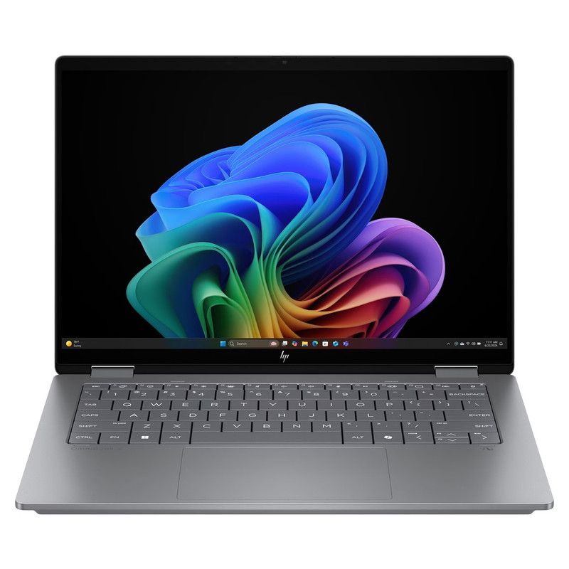 لپ تاپ 14 اینچی اچ‌ پی مدل OmniBook X FlipNGAI 14-kb0023dx-Core Ultra 7 355-24GB LPDDR5X 8533MHz-1TB SSD-Touch-Backlit-W
