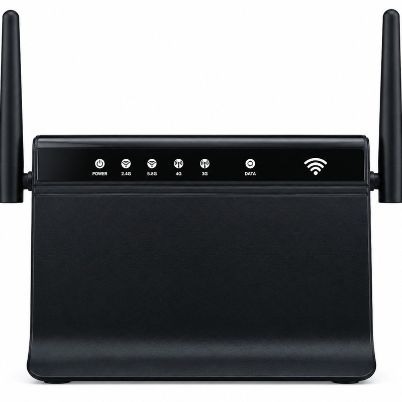 مودم گیمینگ مدل Ypfcg با آنتن خارجی، پشتیبانی از شبکه 4G، درگاه RJ-45 WAN، اتصال کابلی و مناسب تا 35 کاربر